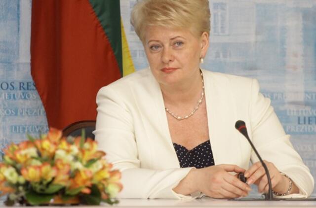 Dalios Grybauskaitės palinkėjimas - kalbėtis nuoširdžiau ir veikti ryžtingiau