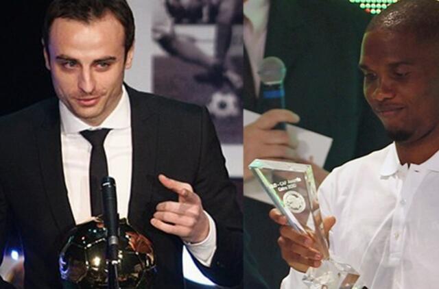 Geriausias futbolininkas Bulgarijoje - Dimitaras Berbatovas, Afrikoje - Samuelis Eto