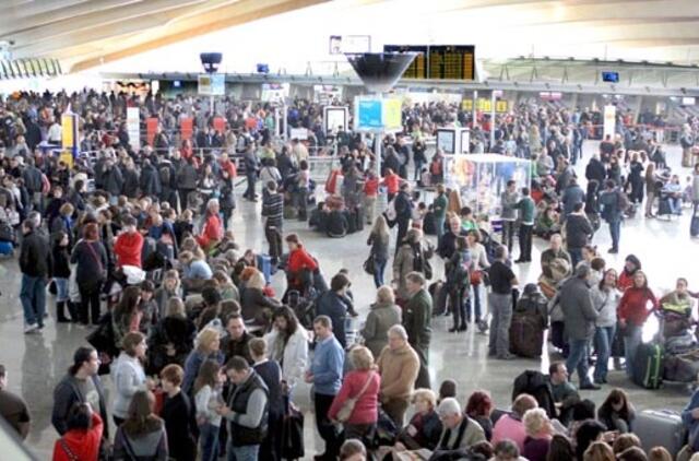 Ispanijoje oro uostus paralyžiavo streikas