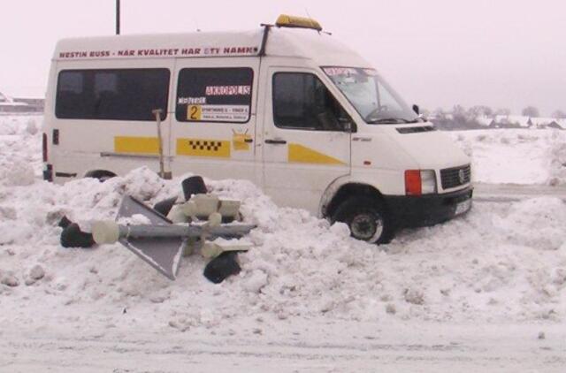 Klaipėdoje krito dar vienas šviesoforas