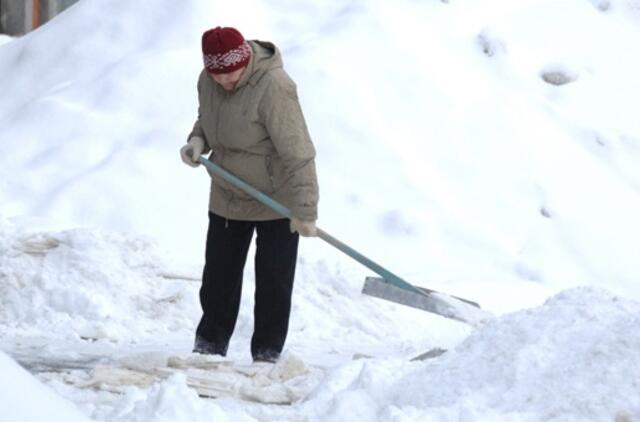 Klaipėdos valdininkai: sniegą iš kiemų išvešime
