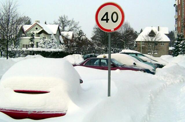Pamaryje žiema rodo savo galią