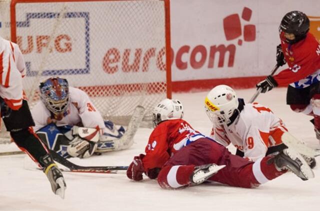 Vaikų ledo ritulio čempionate klaipėdiečiams sėkmė nesišypsojo