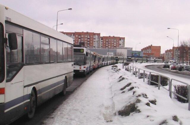 Dėl avarijos gerokai vėlavo maršrutiniai autobusai