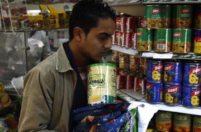 Egipte senka svarbiausių maisto produktų atsargos