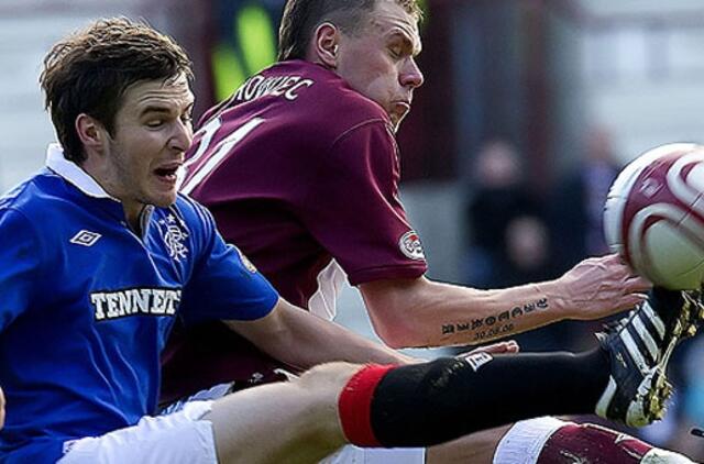 "Hearts" nugalėjo "Rangers" futbolininkus