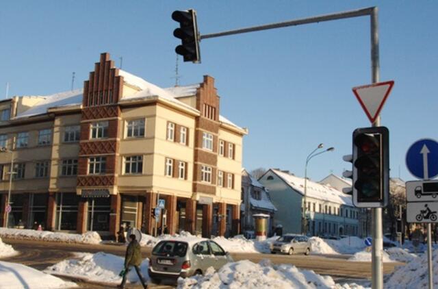 Miesto centre atsisakė veikti šviesoforas