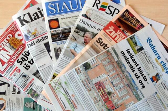 Naujienų sausio 25 d. dienraščiuose apžvalga