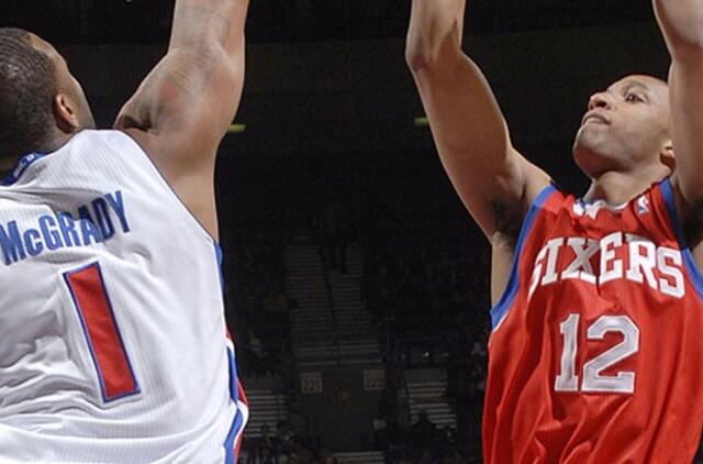 NBA: "76-ers" be Dariaus Songailos pralaimėjo "Pistons" ekipai