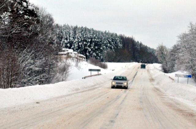 Vairuotojams: sunkiau važiuoti - Klaipėdos apskrityje