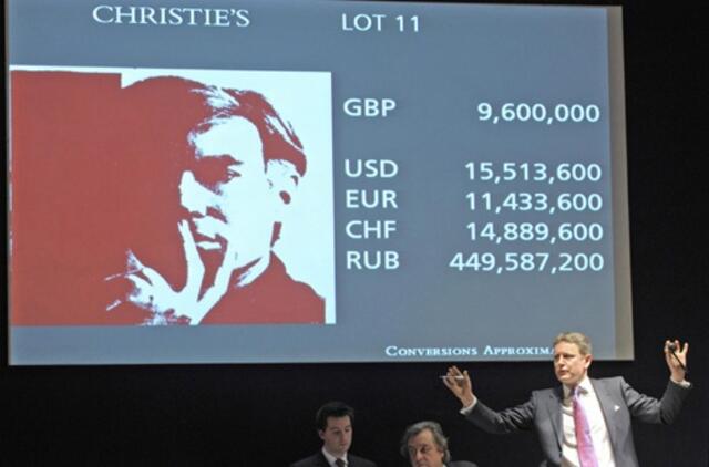 Andy Warholo autoportretas parduotas už 10,8 mln. svarų sterlingų