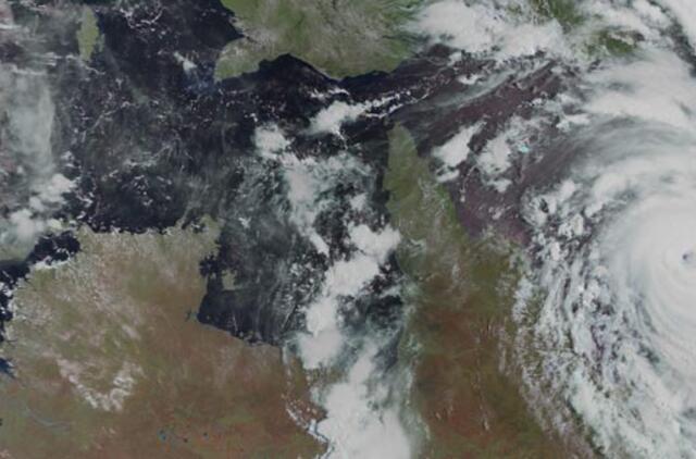 Australijoje siaučia ciklonas "Jasi"