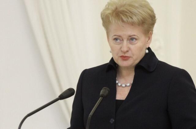 Dalia Grybauskaitė: pačios tautos turi apsispręsti, kokios valdžios jos nori