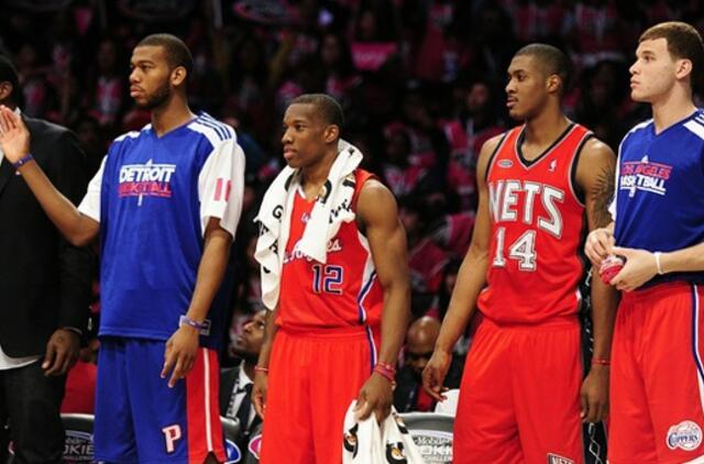 NBA "Žvaigždžių savaitgalio" įžangoje naujokai įveikė antramečius