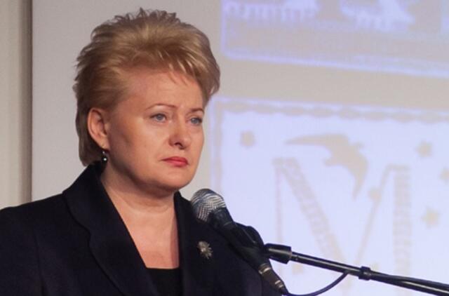 Prezidentė: verslo ir politikos susiliejimo tolerancija rodo žemą politinės kultūros lygį
