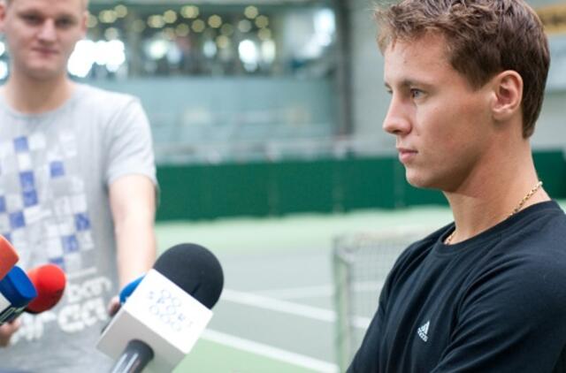 Ričardas Berankis reitinge smuktelėjo pozicija žemiau