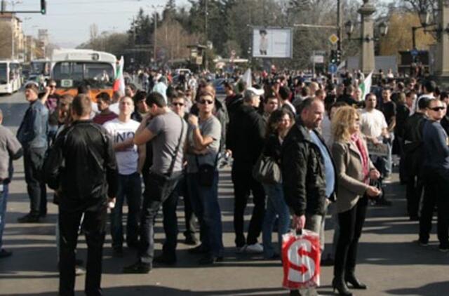 Bulgarai protestuoja dėl degalų brangimo