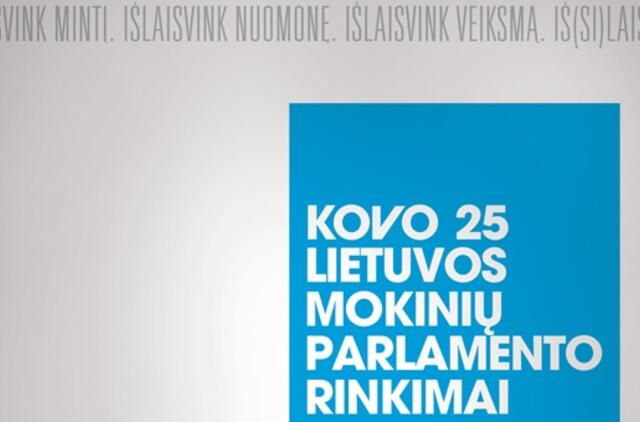 Lietuvos mokiniai rinks 6-ąjį savo parlamentą