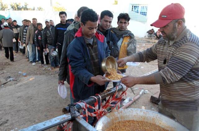 Pasaulio sveikatos organizacija  įspėja dėl epidemijų pabėgėlių stovyklose Tunise