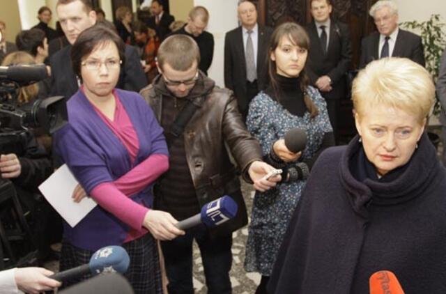 Prezidentė: Lietuvai labai sunku ką nors padaryti, kad kaimynystėje AE nebūtų statomos