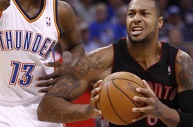 "Raptors" po ilgos pertraukos šventė pergalę išvykoje