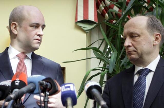 Švedijos ir Lietuvos premjerai: "NordBalt" jungtis bus baigta 2015-aisiais