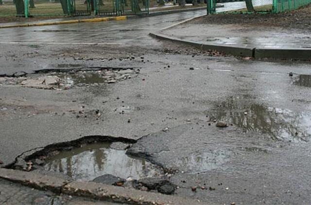 Baigėsi konkursas "Didžiausia duobė"