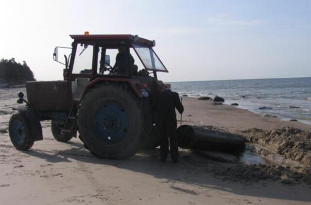 Pajūryje rasta dar viena torpedos dalis