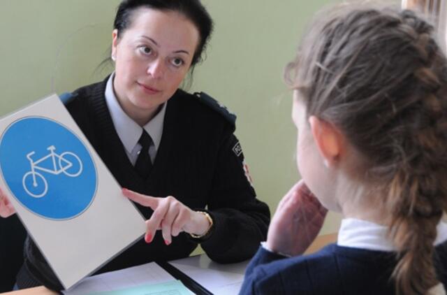 Pradinukai varžėsi saugaus eismo žiniomis