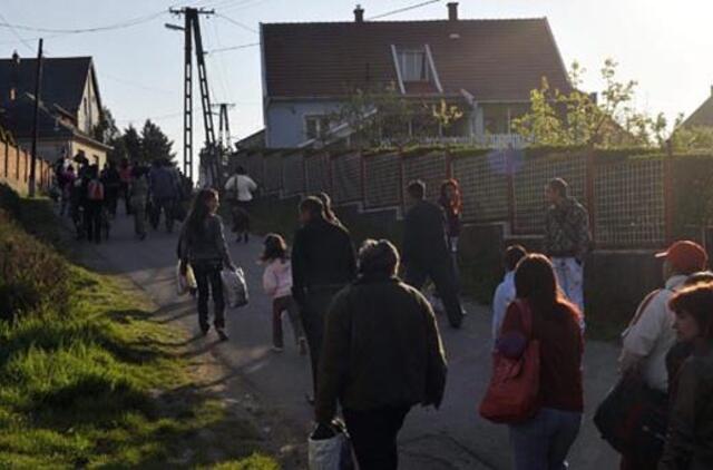 Vengrijoje kilo įnirtingi čigonų ir dešiniųjų ekstremistų susirėmimai