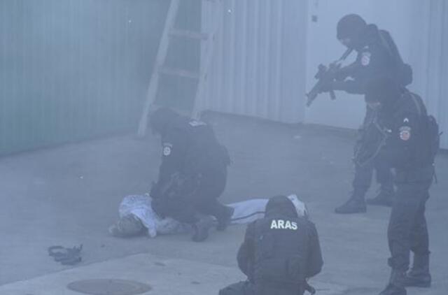 Klaipėdos uoste vyko kova su tariamais teroristais