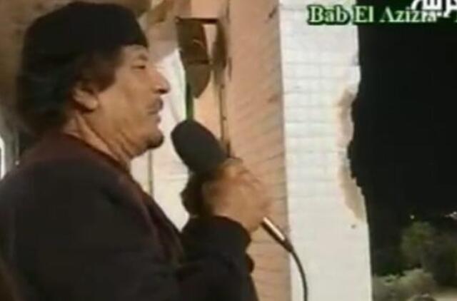 Libijos lyderis ragina pradėti karą su Italija