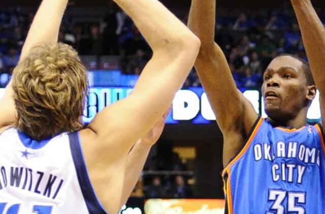 "Oklahoma City Thunder"  krepšininkai išlygino Vakarų konferencijos finalo serijos rezultatą