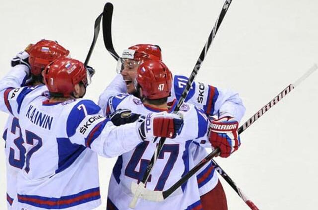 Rusijos ledo ritulininkai eliminavo kanadiečius iš kovos dėl medalių