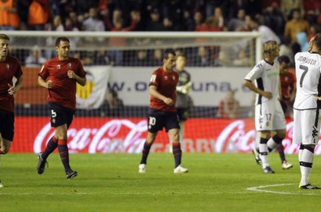 "Valencia" su Mariumi Stankevičiumi nusileido "Osasuna" komandai