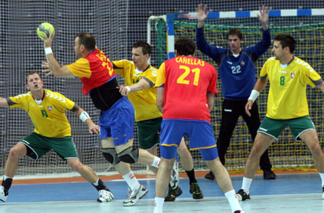 Lietuvos rankininkai antrą kartą pralaimėjo ispanams