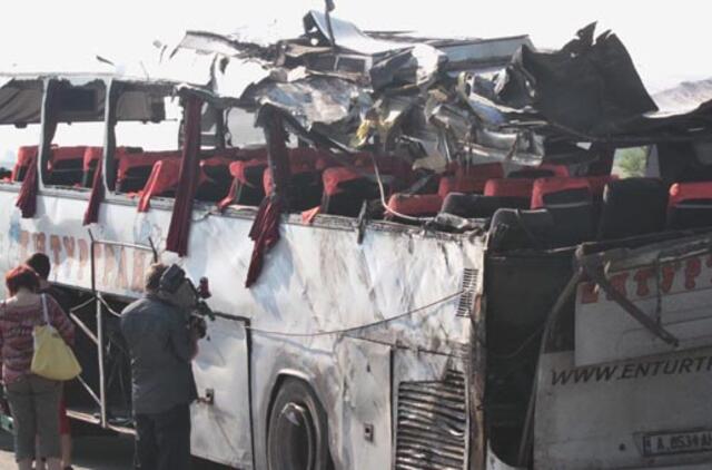 Per maršrutinio autobuso avariją Bulgarijoje žuvo aštuoni žmonės