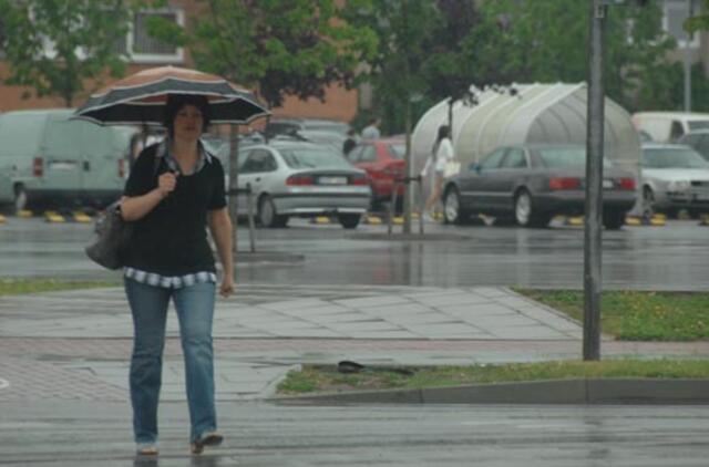 Savaitgalis atneš lietingus orus