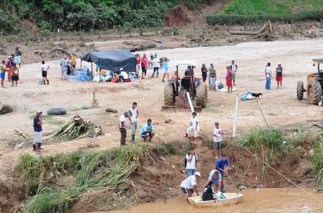 Brazilija: per potvynius 10 žmonių žuvo, daugiau kaip 13 tūkstančių liko be pastogės