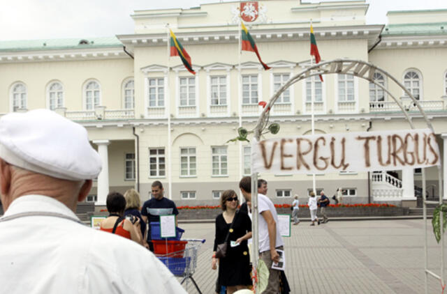 Prie Prezidentūros buvo pardavinėjami vergai