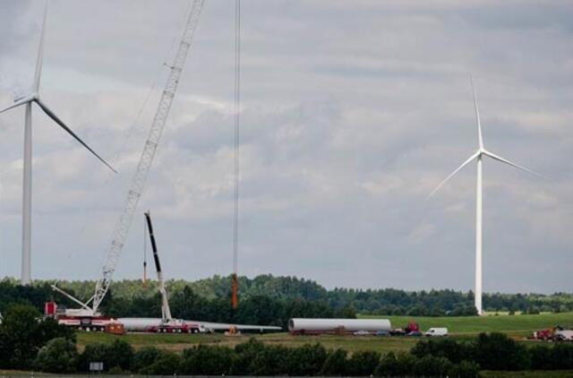 Šilalės vėjo jėgainių parke baigti montavimo darbai