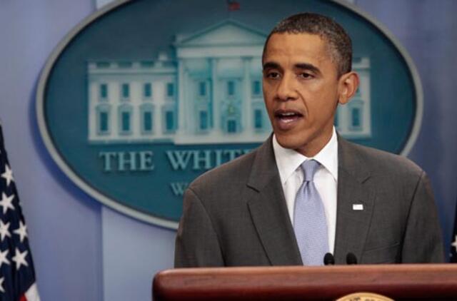 Barakas Obama: sureguliuoti krizę dėl valstybės skolos padėjo paprastų amerikiečių pozicija
