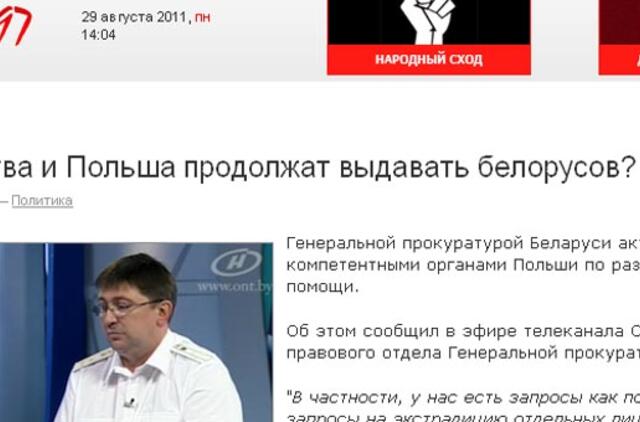 "Chartija 97": Lietuva ir Lenkija toliau išdavinės baltarusius?