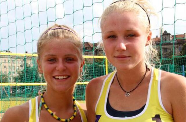 Klaipėdietė su porininke - Europos jaunių tinklinio čempionato finale