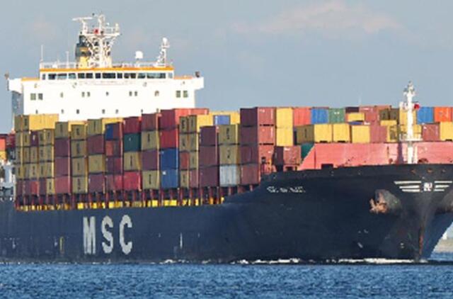 Klaipėdos uoste - vienas iš ilgiausių laivų "MSC Matilde"