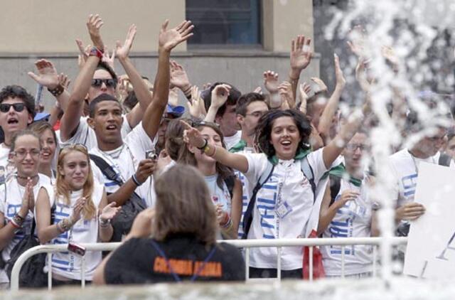 Madride prasideda Pasaulio jaunimo dienos, į kurias laukiama atvykstant milijono žmonių