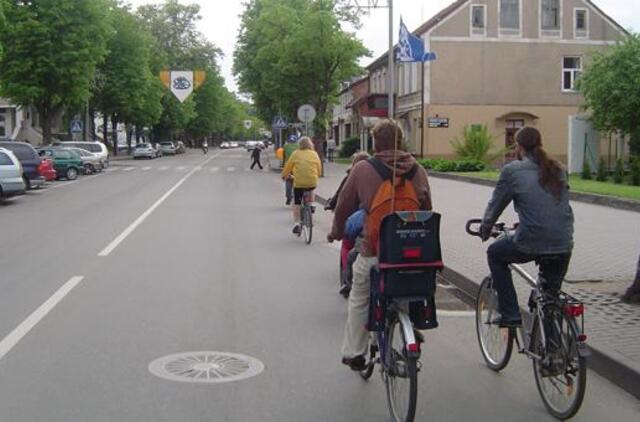 Ryškėja naujų Šilutės miesto dviračių takų kontūrai