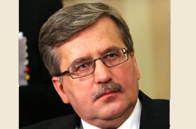 Bronislavas Komorovskis: Lenkija per ilgai laukė geros valios iš Vilniaus