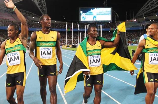 Jamaikos sprinteriai pagerino pasaulio rekordą
