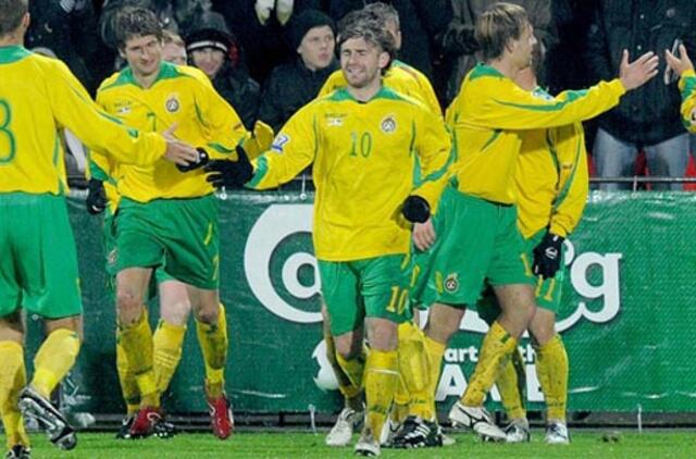 Lietuvos futbolo rinktinė pasaulio reitinge nukrito į 75-ąją vietą